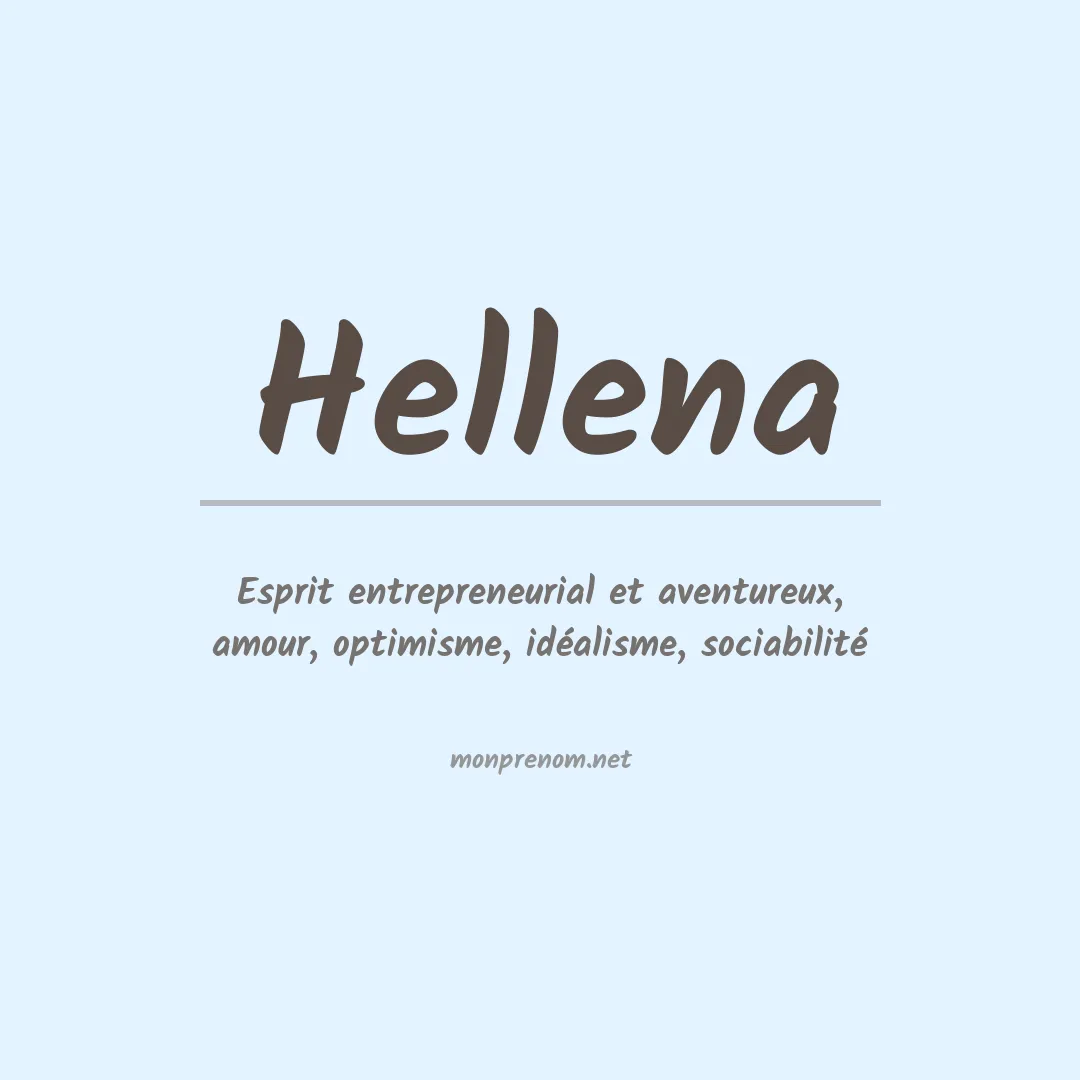 Prénom Hellena