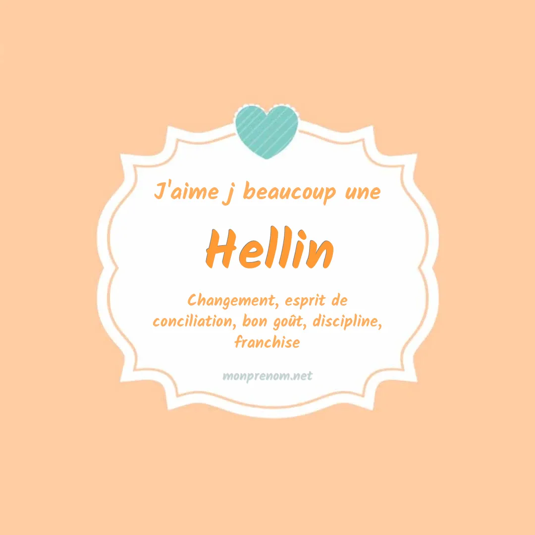 J'aime beaucoup Hellin