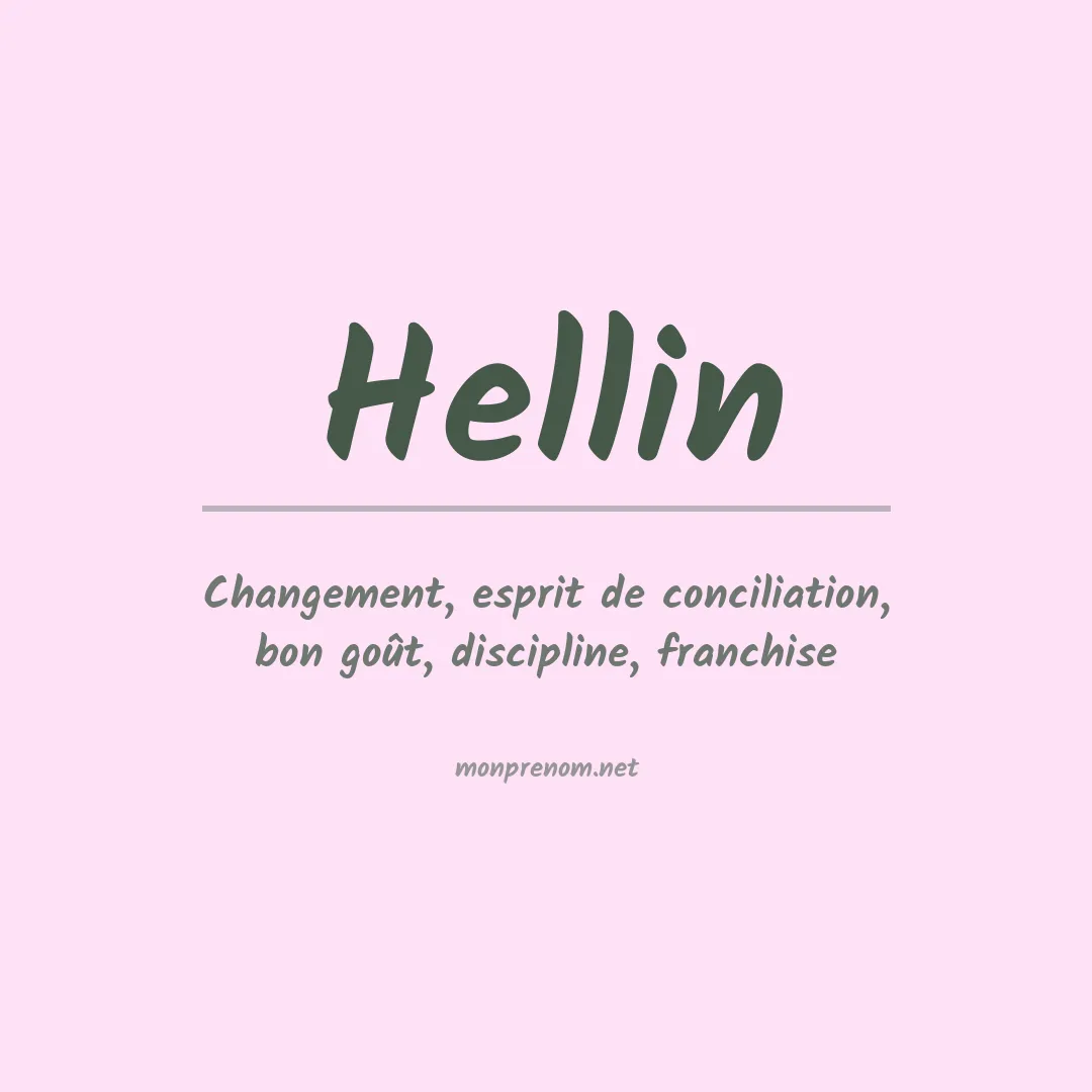 Prénom Hellin