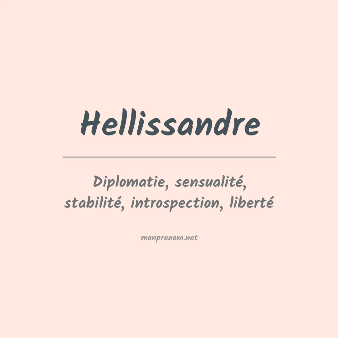 Signification du prénom Hellissandre