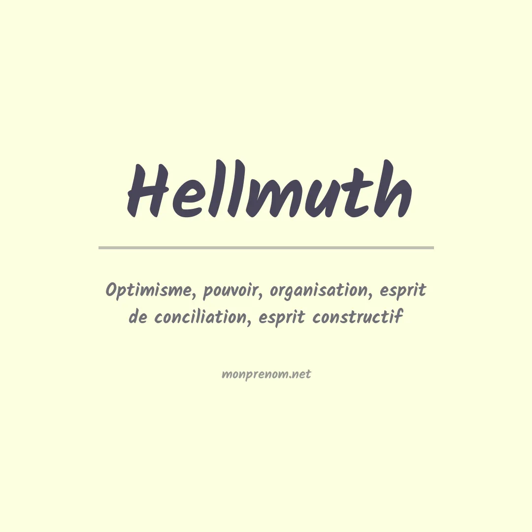 Signification du prénom Hellmuth