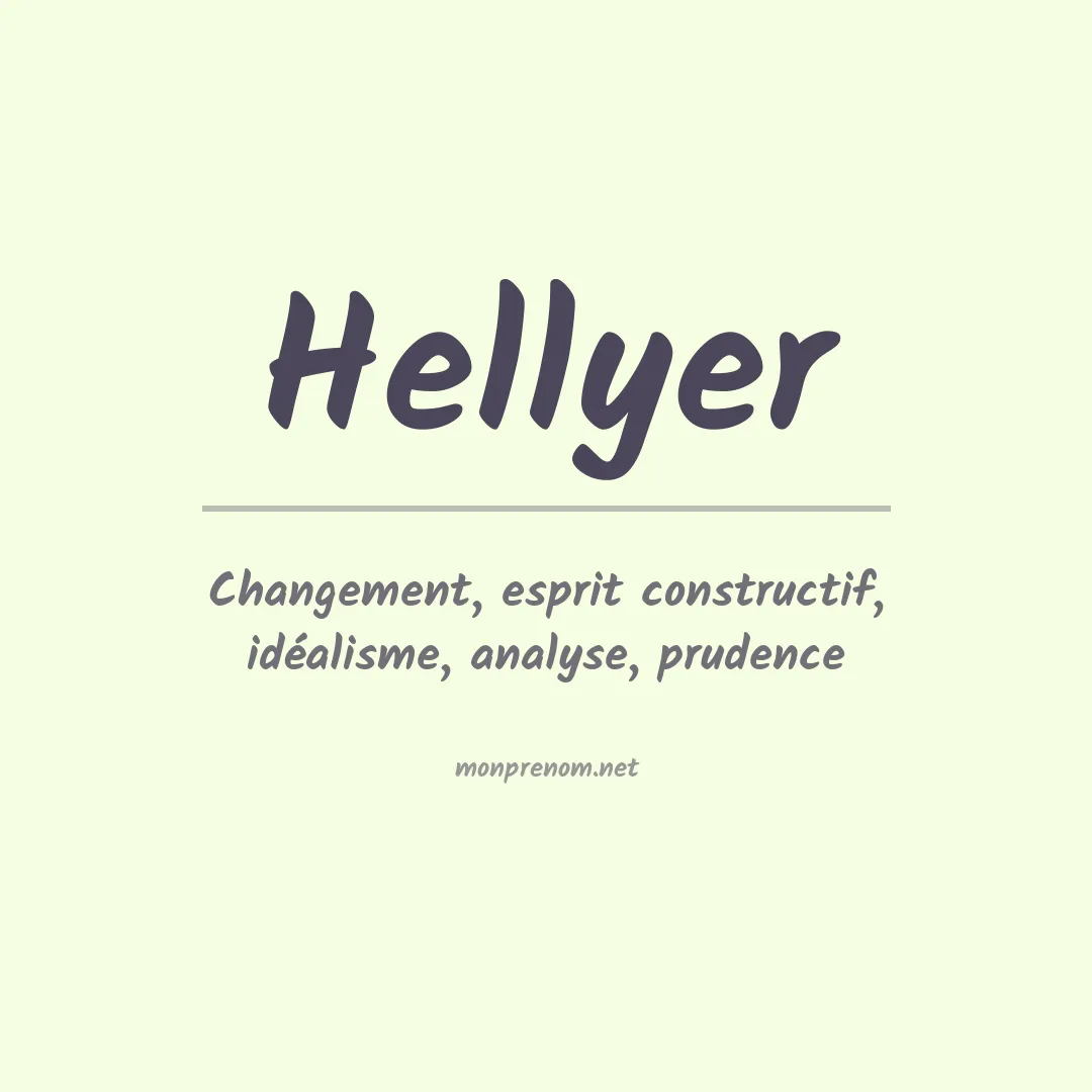 Prénom Hellyer