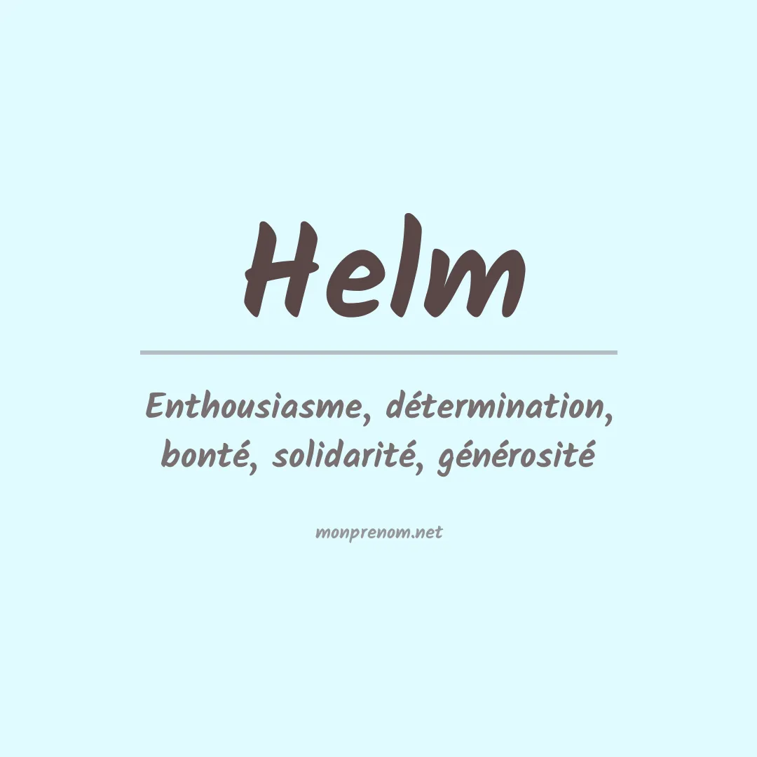 Prénom Helm