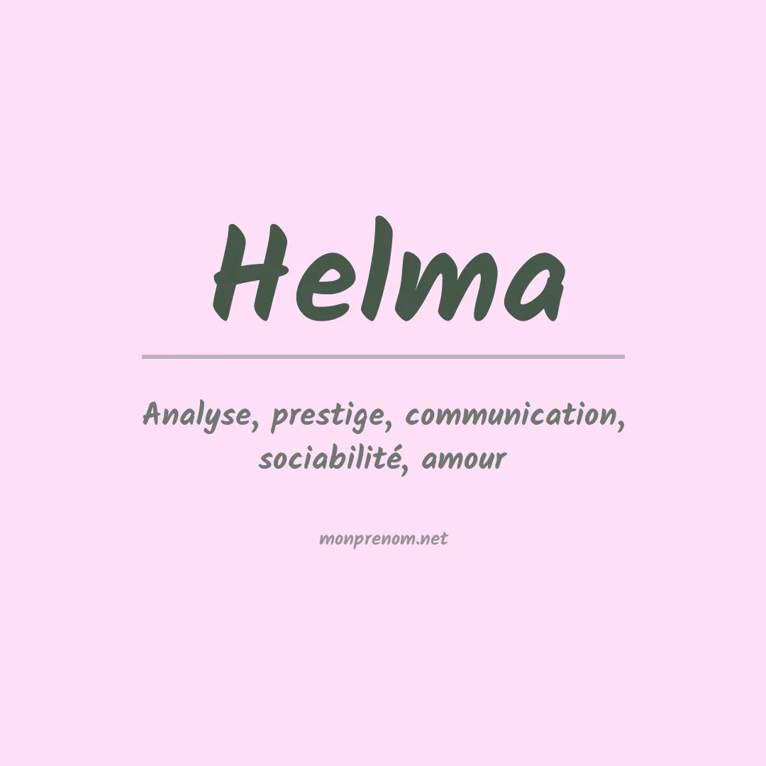 Prénom Helma