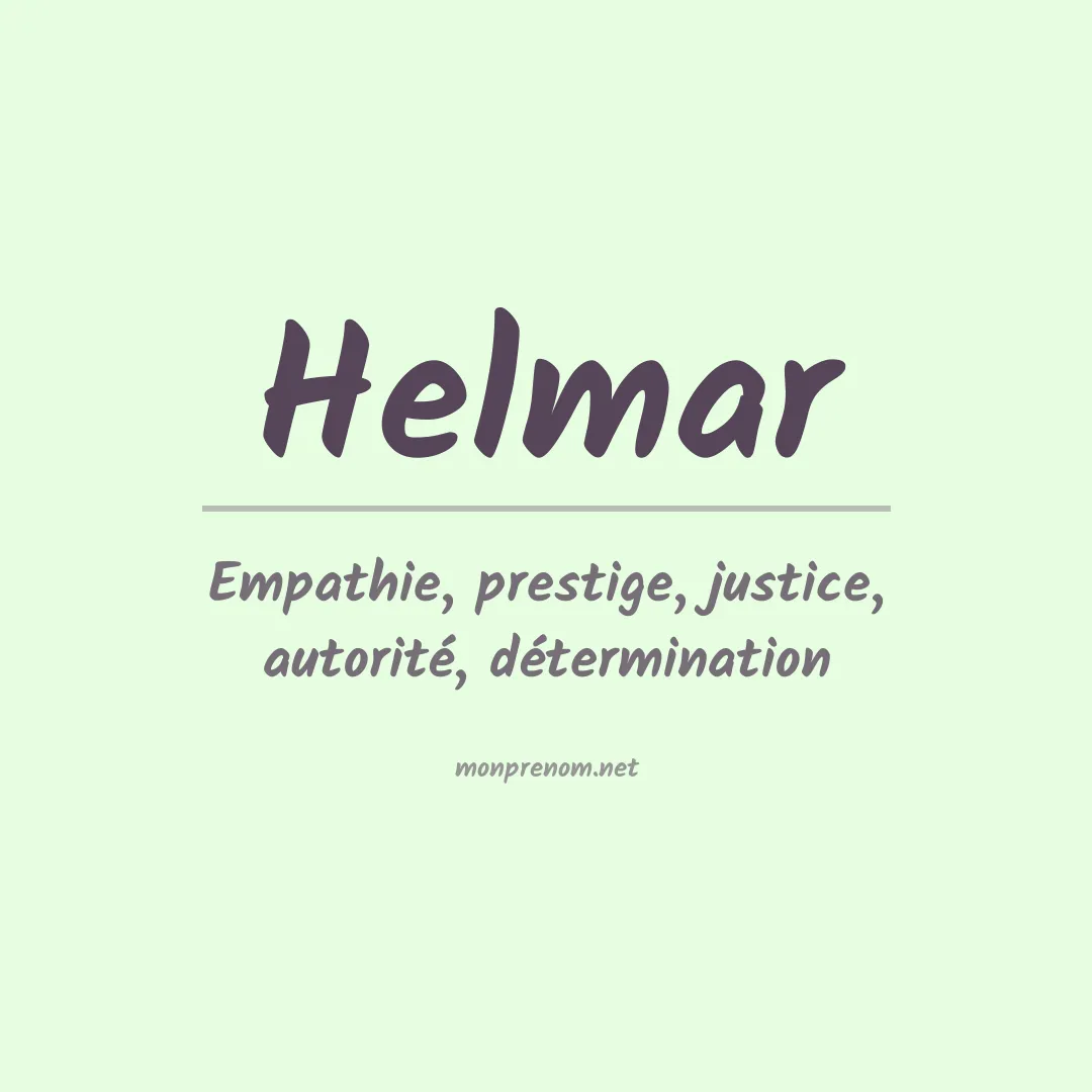 Prénom Helmar