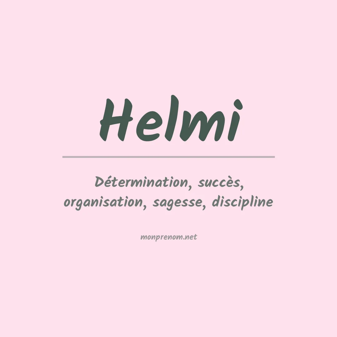 Prénom Helmi