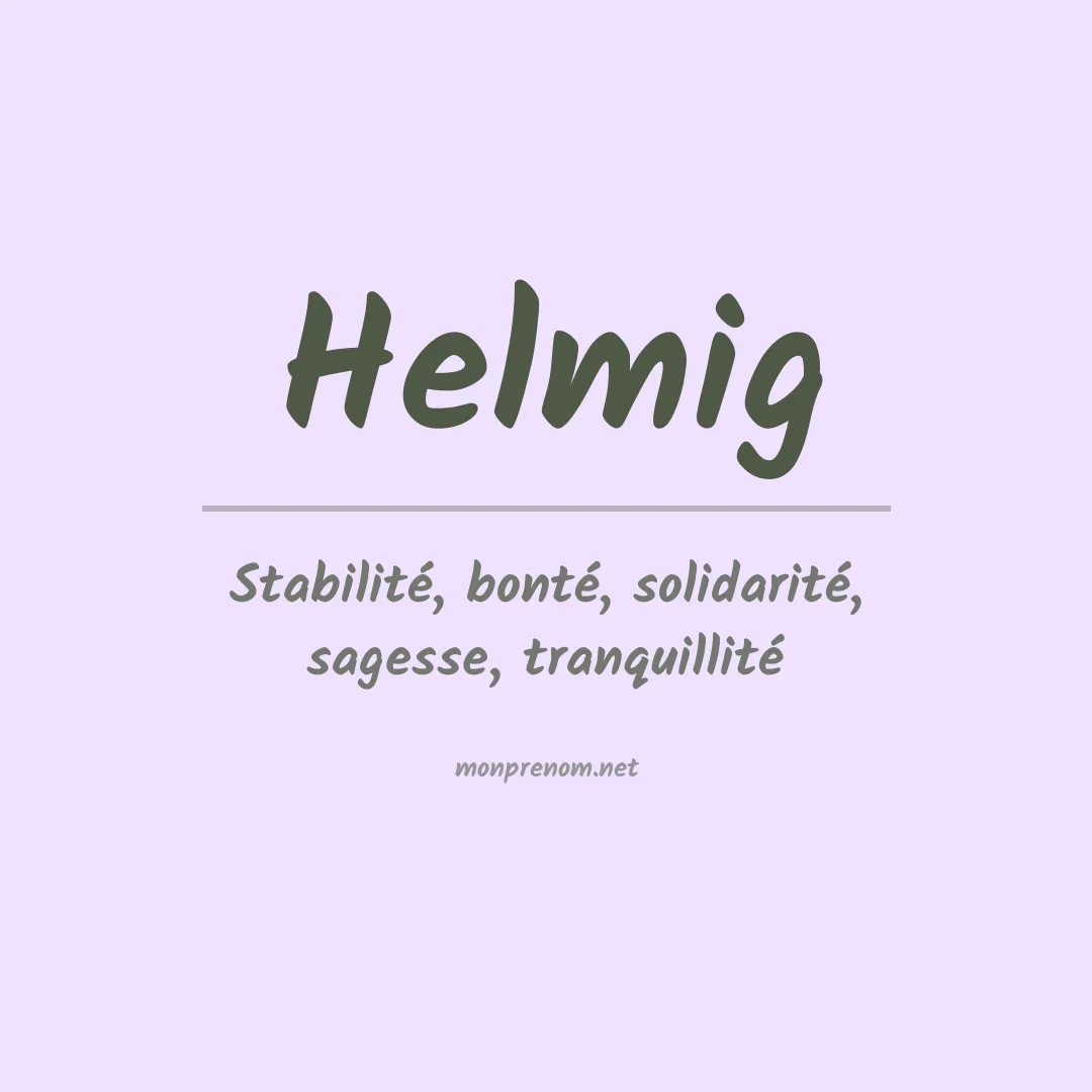 Prénom Helmig