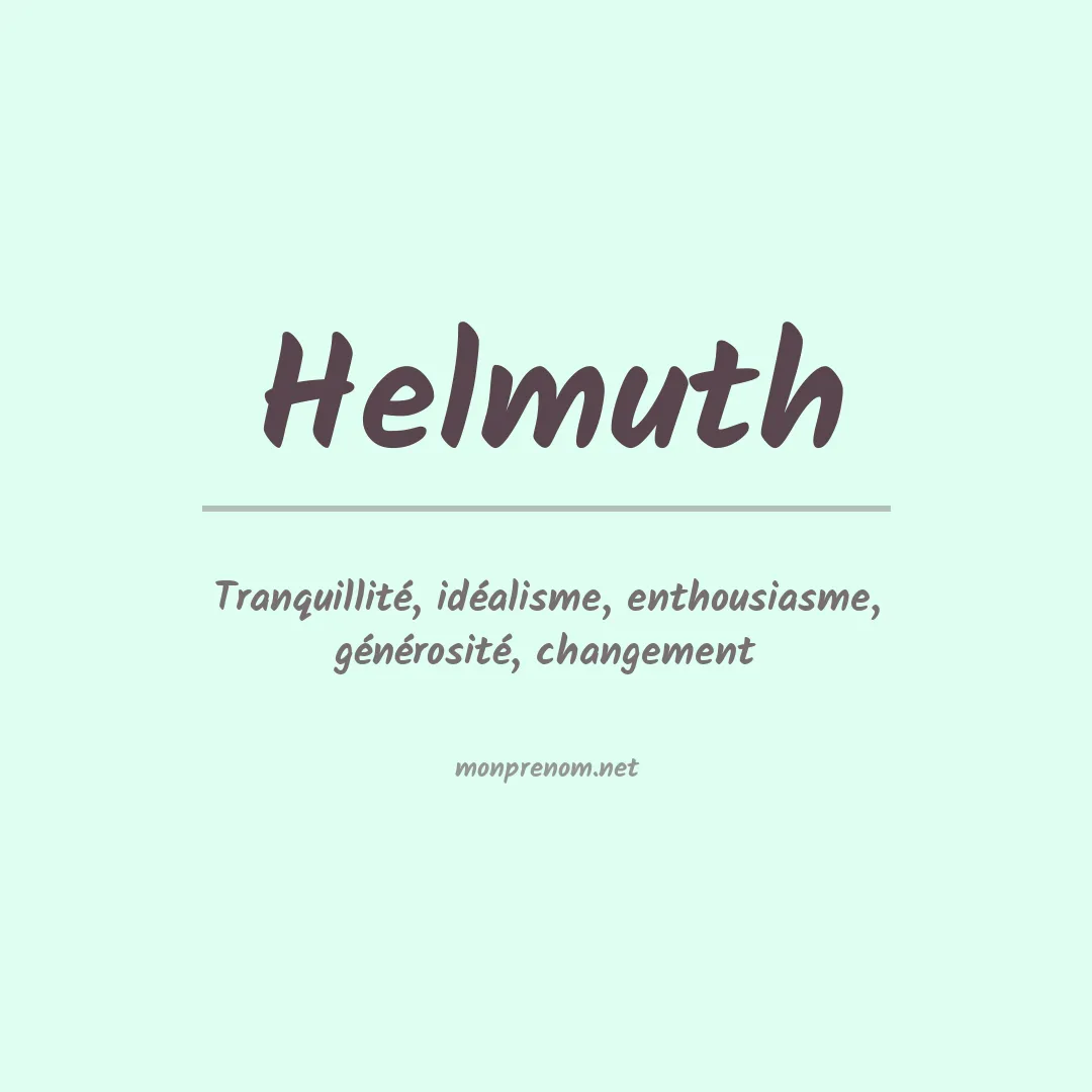 Signification du prénom Helmuth
