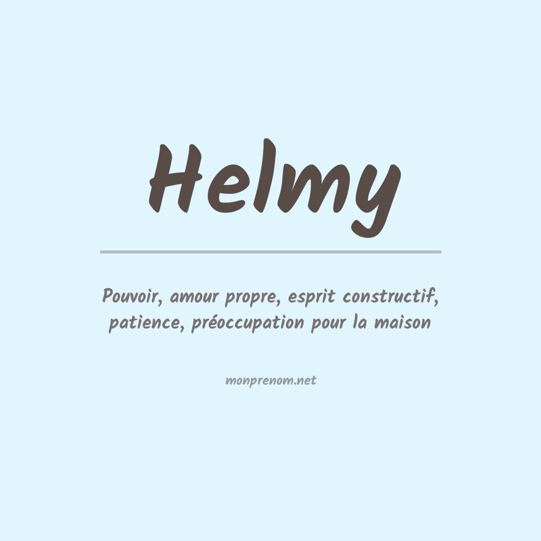 Prénom Helmy