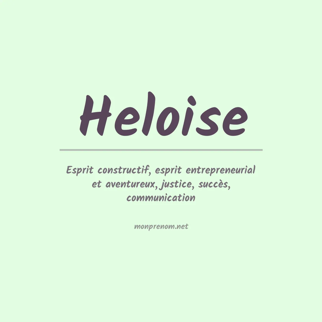 Prénom Heloise