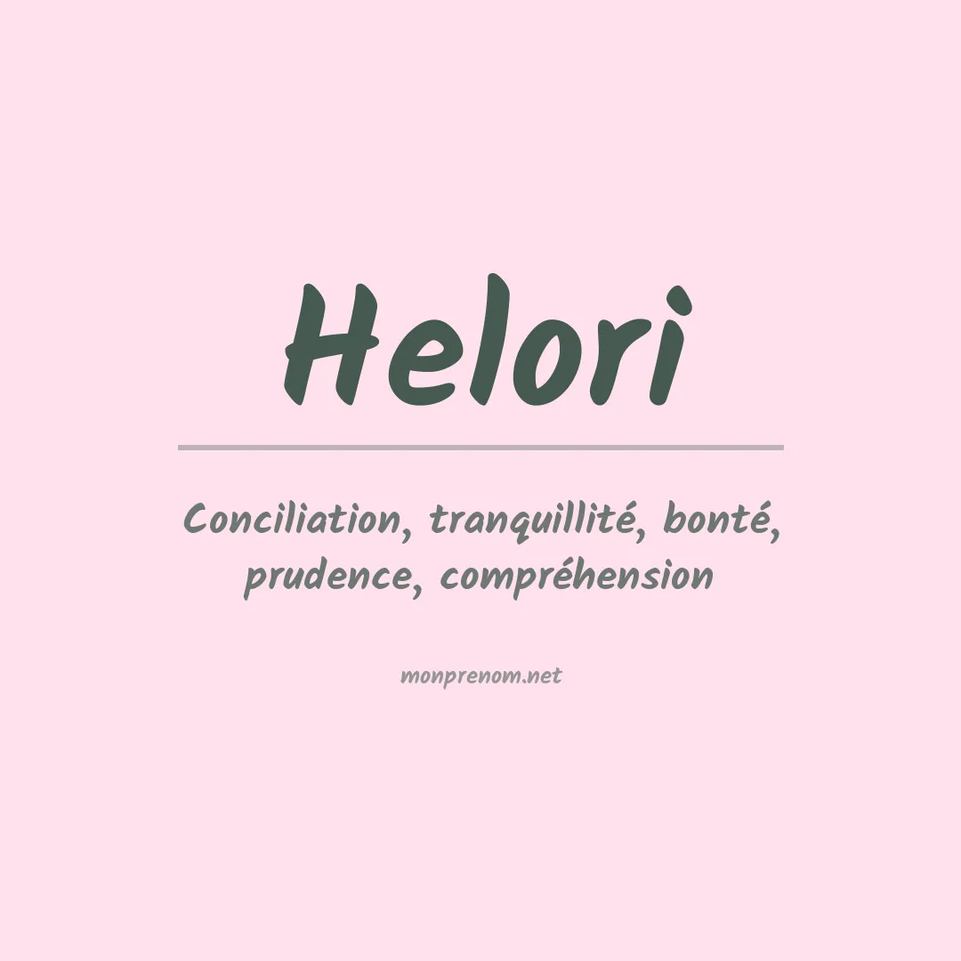 Prénom Helori