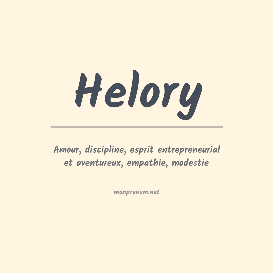 Prénom Helory