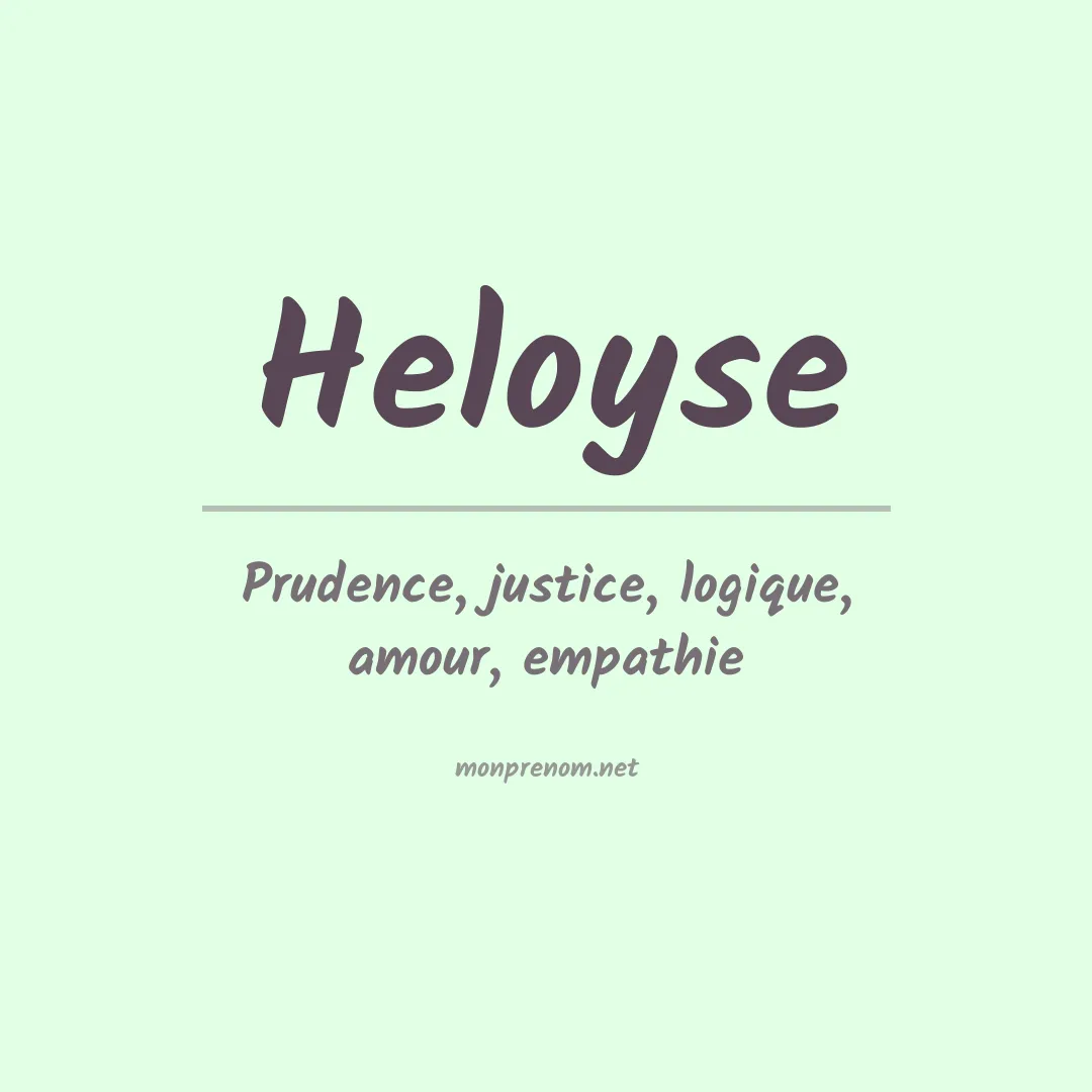 Prénom Heloyse
