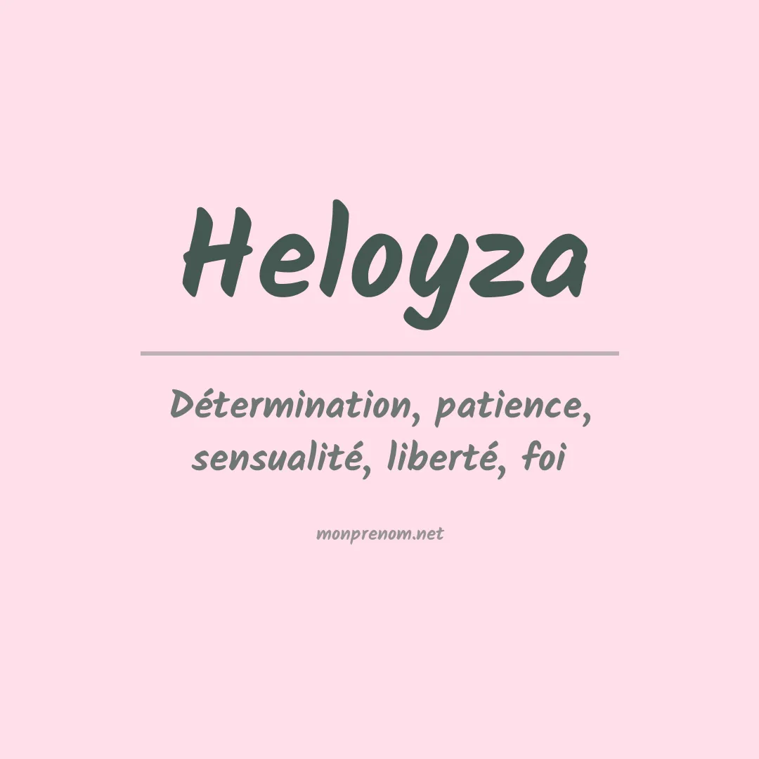 Prénom Heloyza