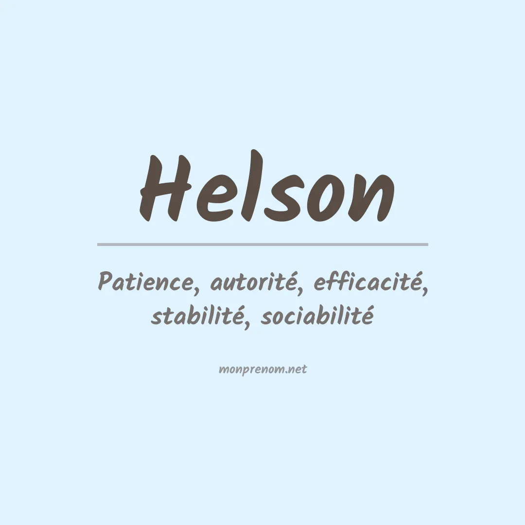 Prénom Helson