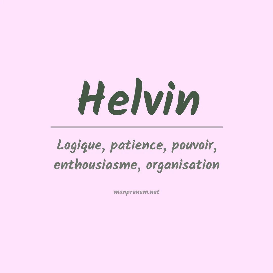 Prénom Helvin