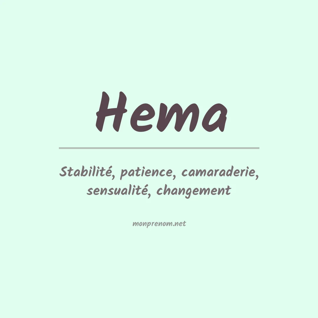 Prénom Hema