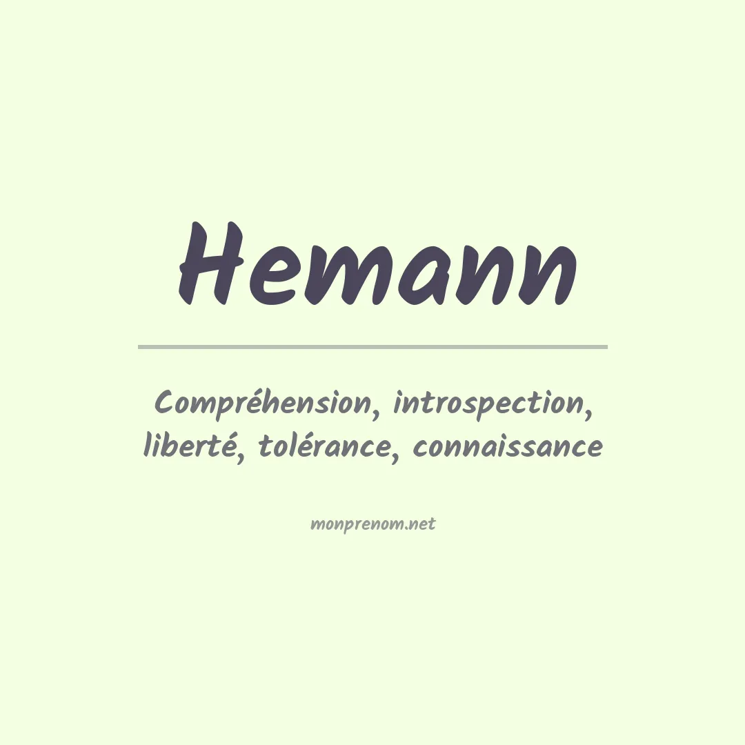 Prénom Hemann