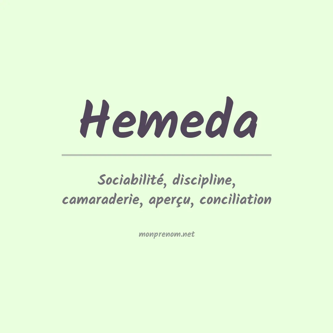 Signification du prénom Hemeda