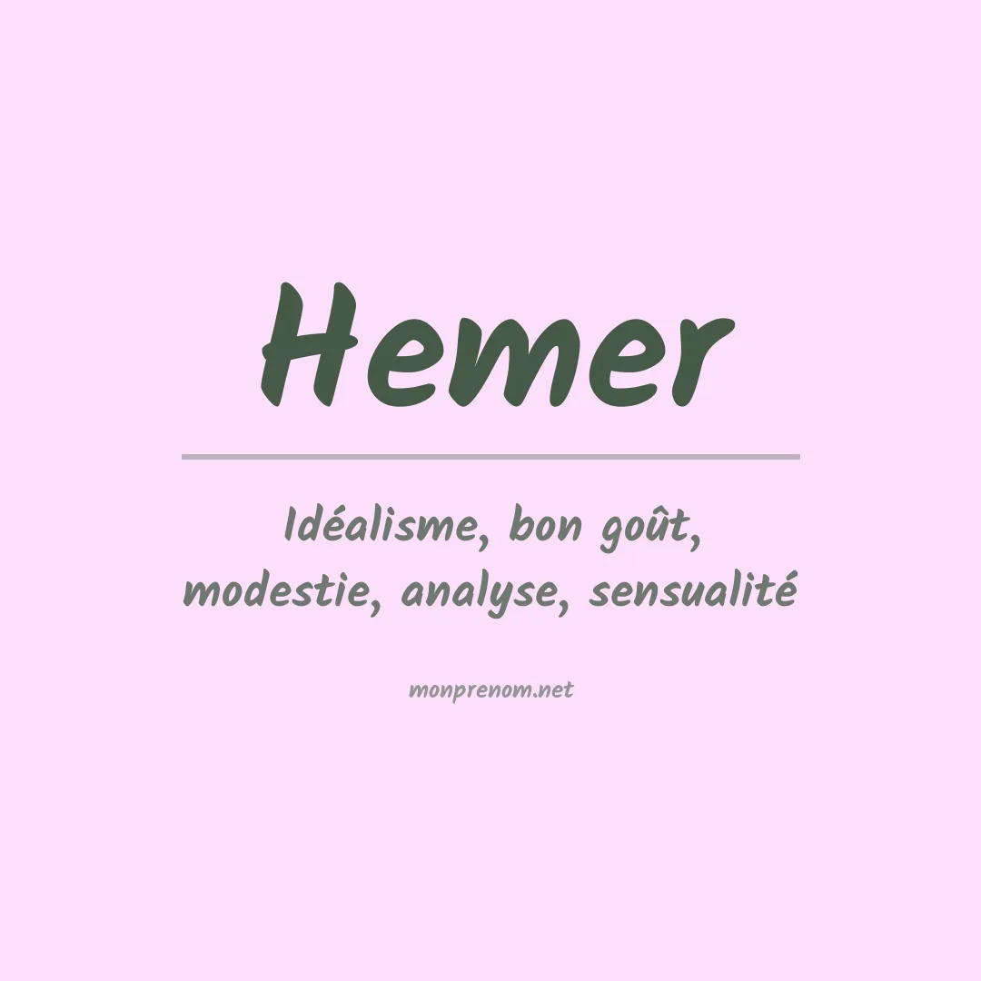 Prénom Hemer