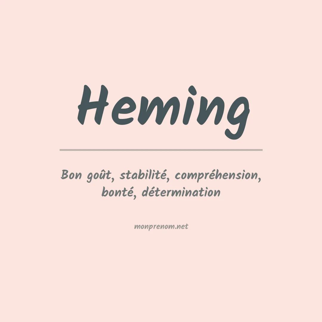 Prénom Heming