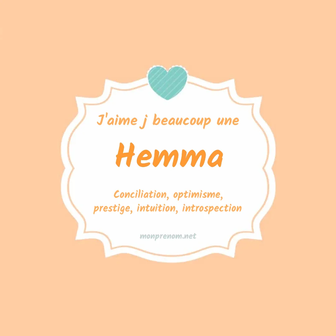 J'aime beaucoup Hemma