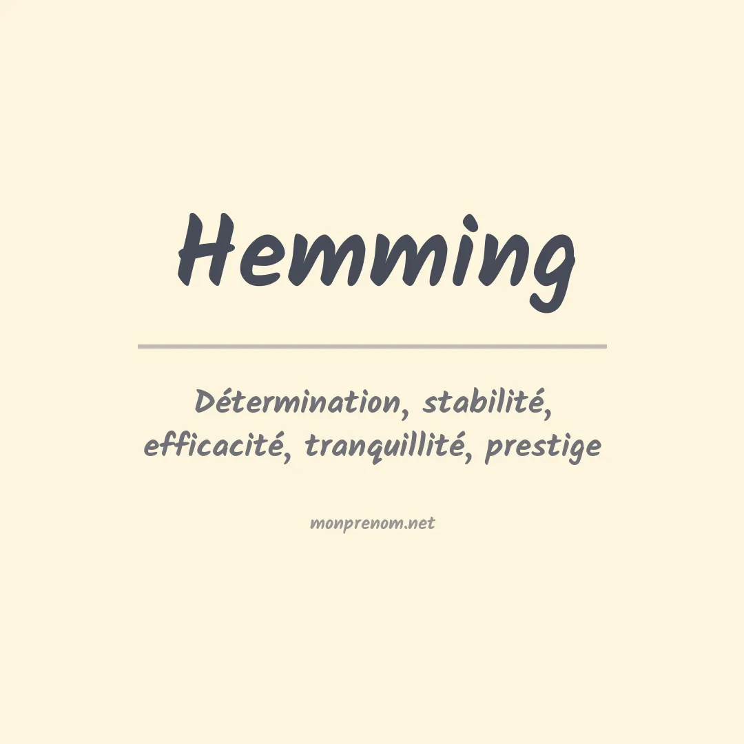 Prénom Hemming