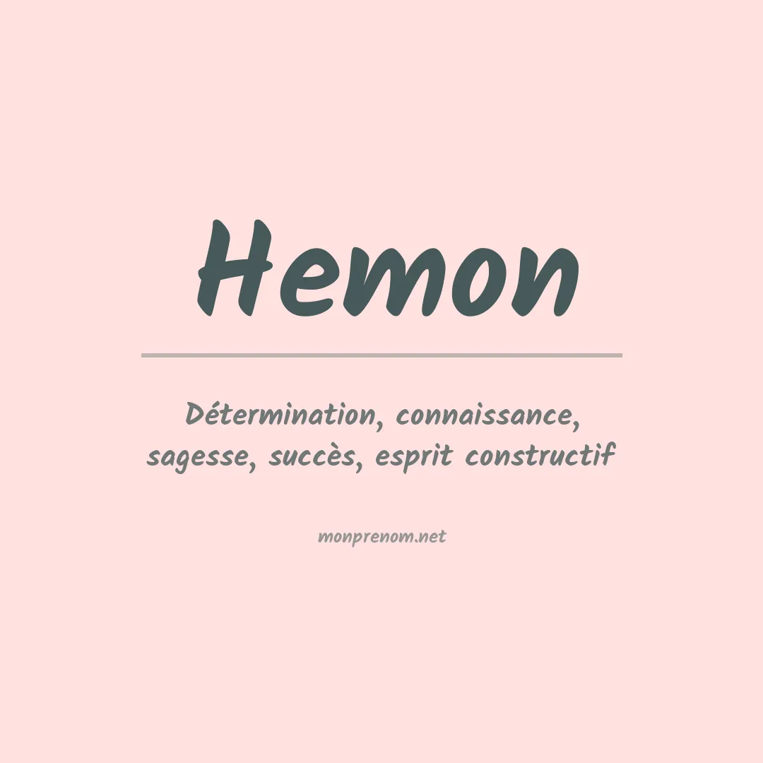 Signification du prénom Hemon