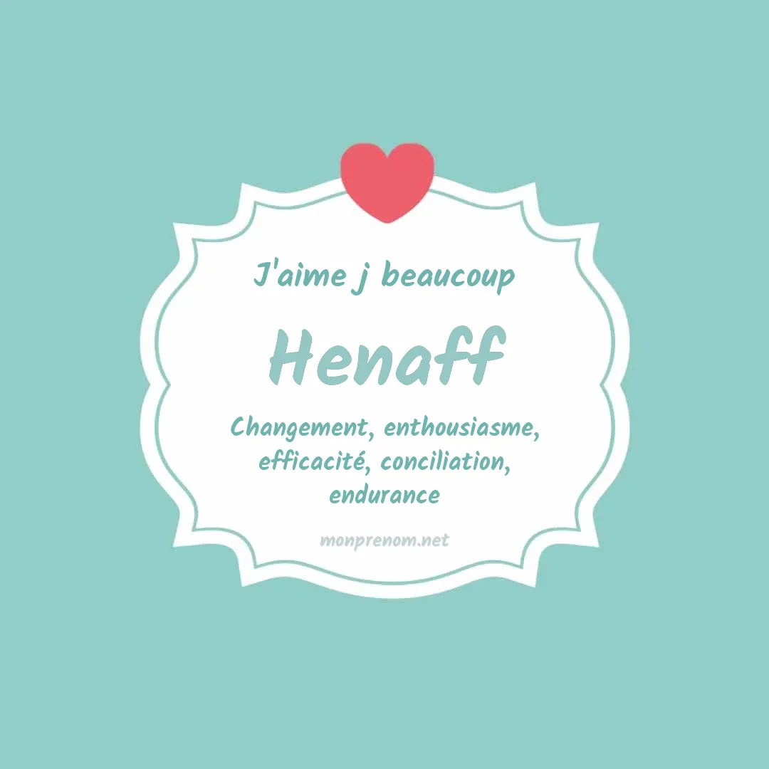 J'aime beaucoup Henaff