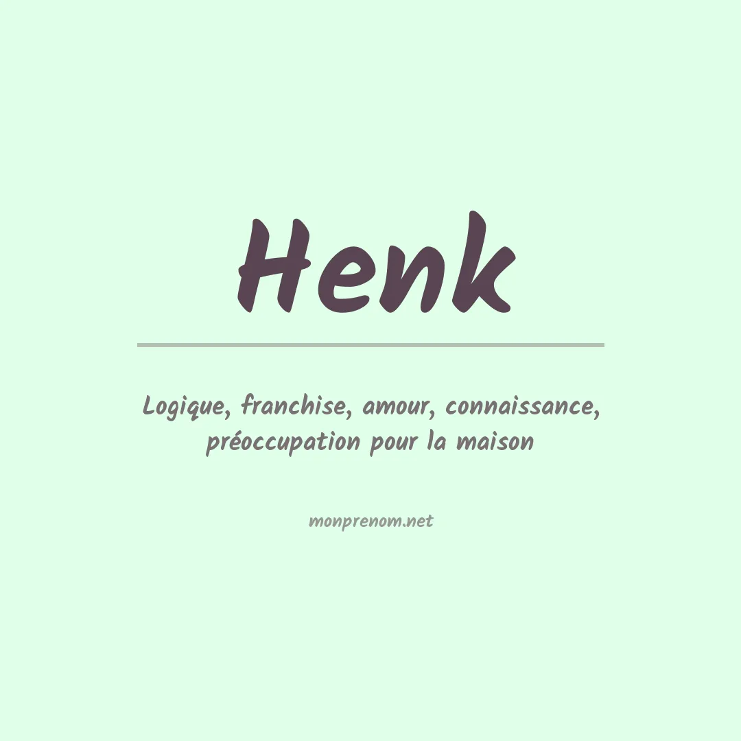 Prénom Henk
