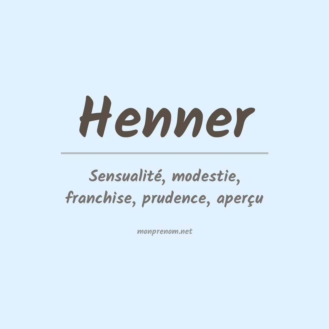 Prénom Henner
