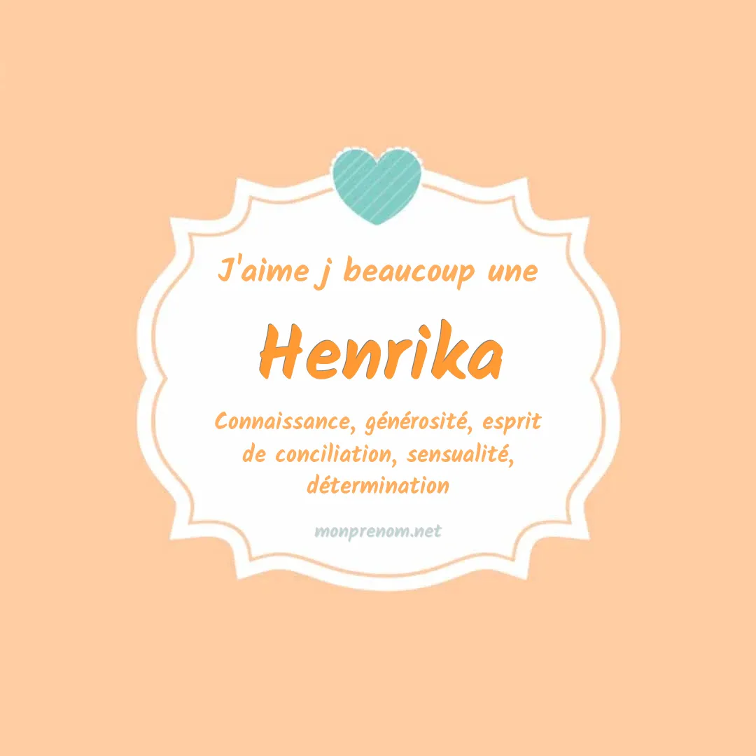 J'aime beaucoup Henrika