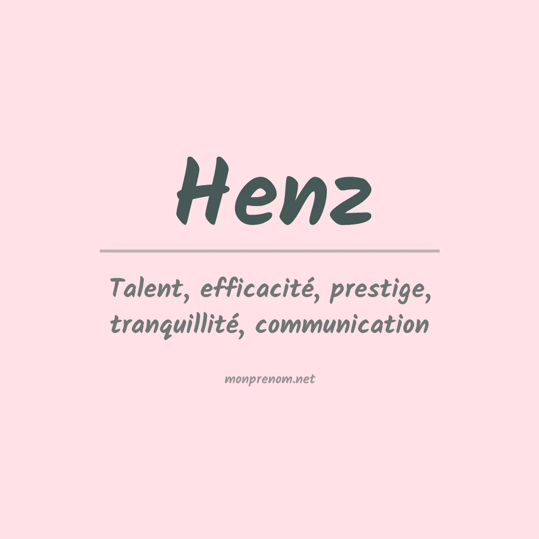 Prénom Henz