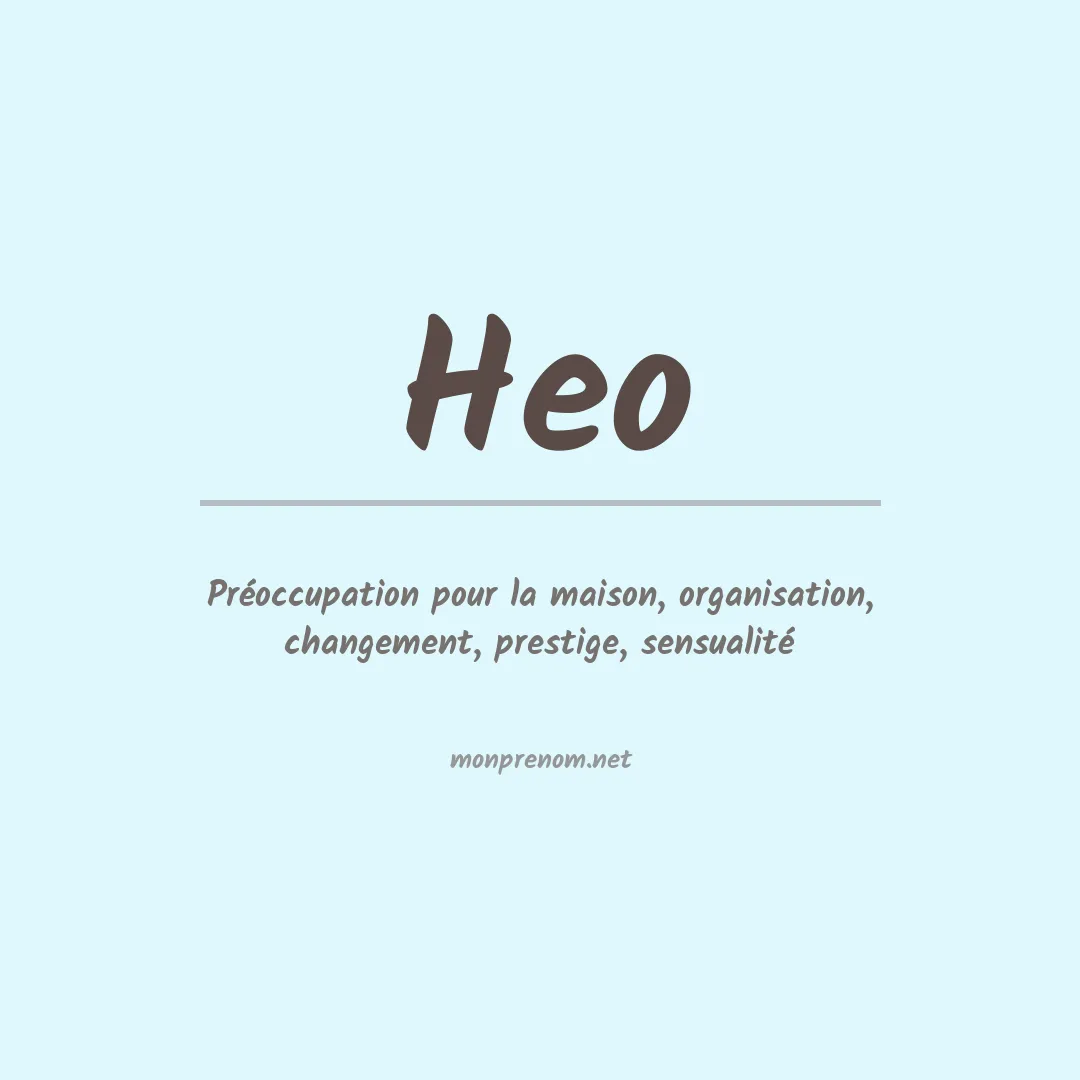 Prénom Heo