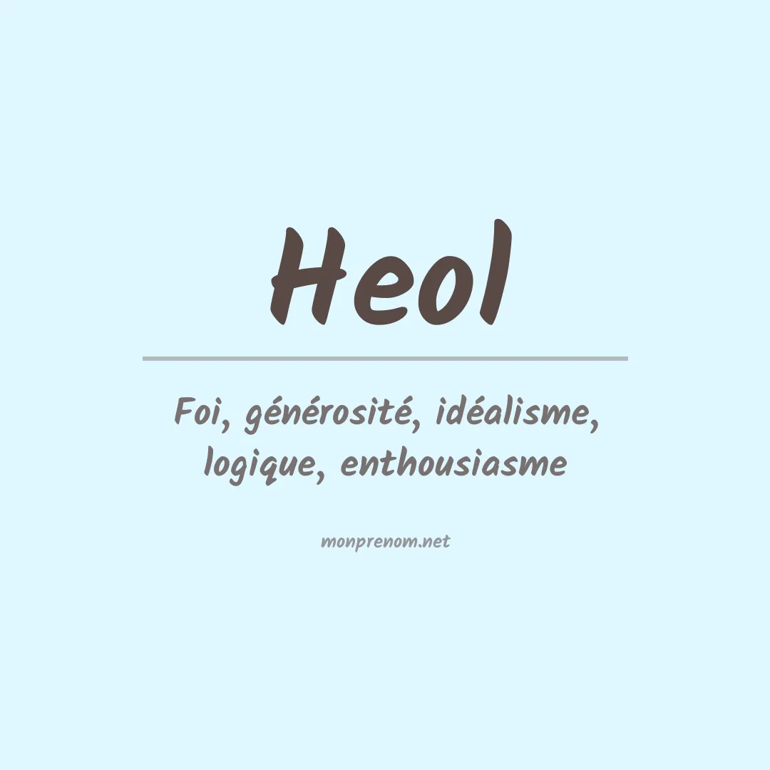 Signification du prénom Heol