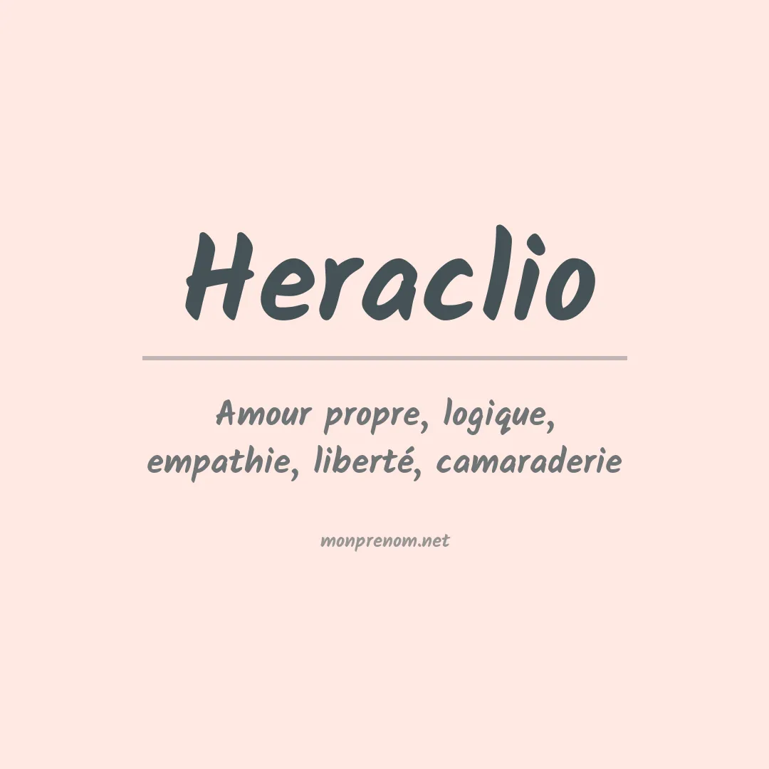 Prénom Heraclio