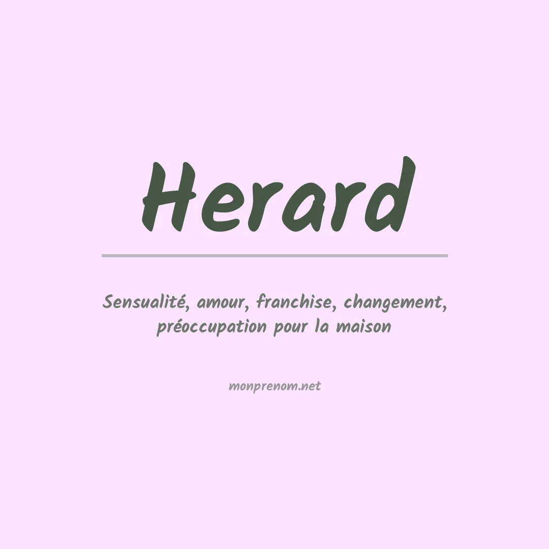 Prénom Herard
