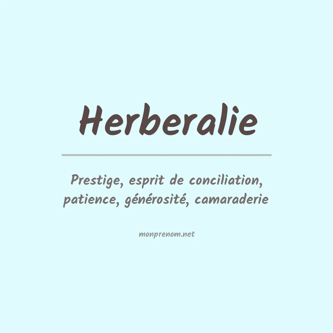 Prénom Herberalie
