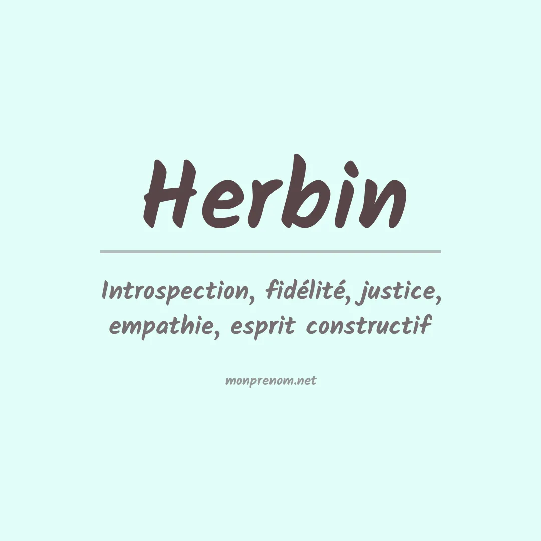 Prénom Herbin