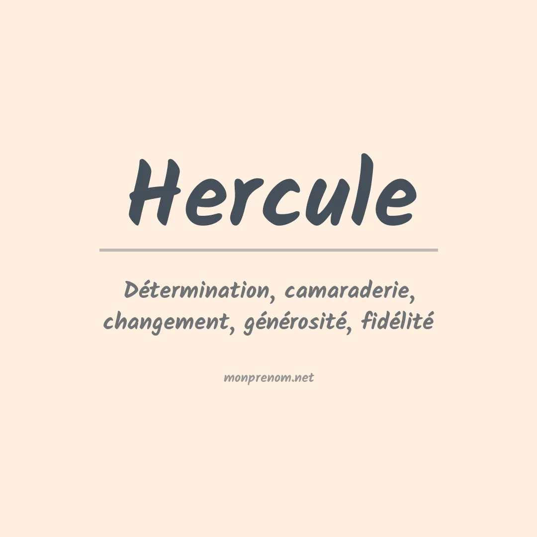 Prénom Hercule