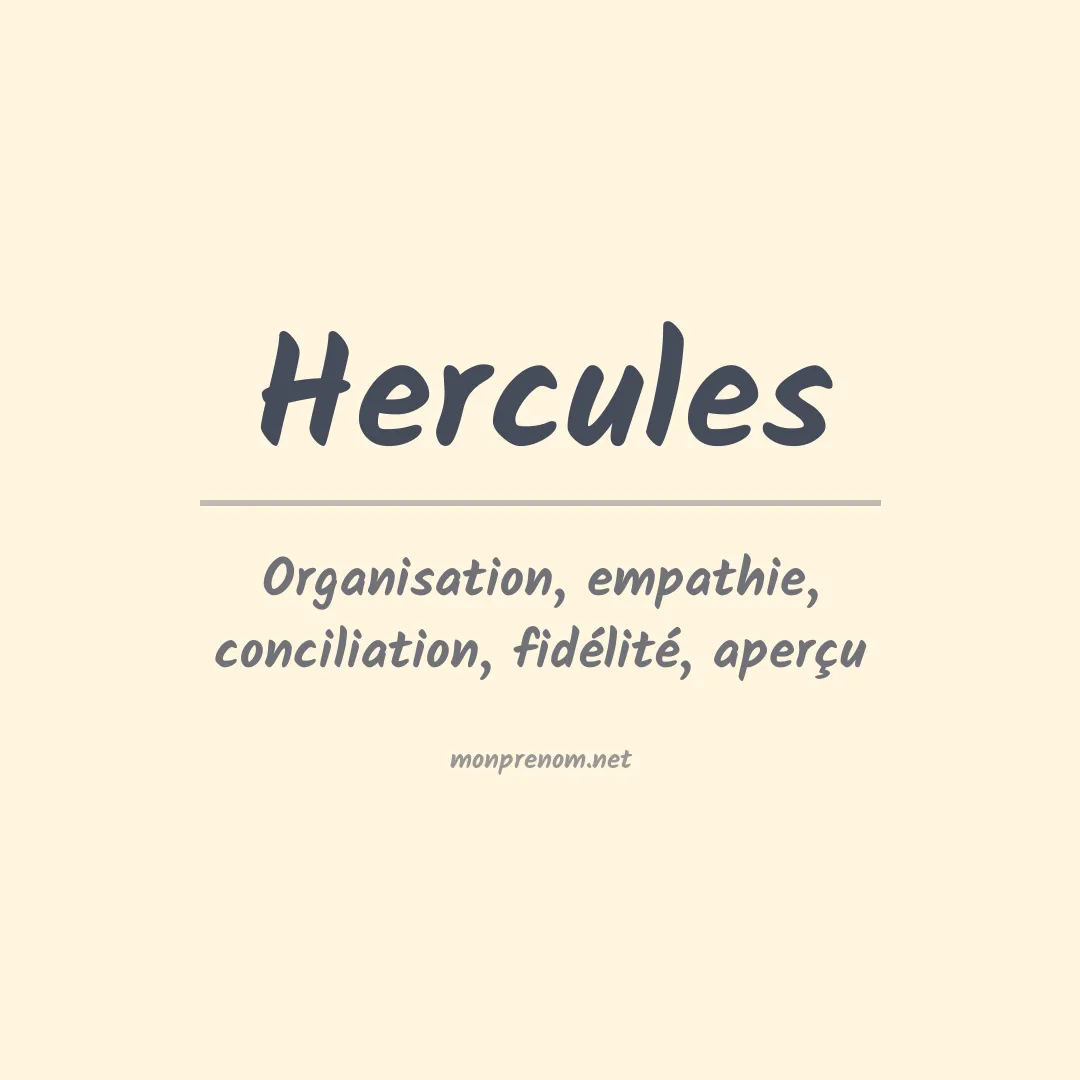 Prénom Hercules