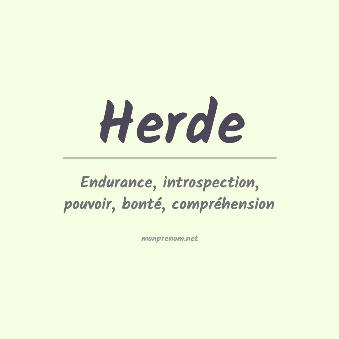 Prénom Herde