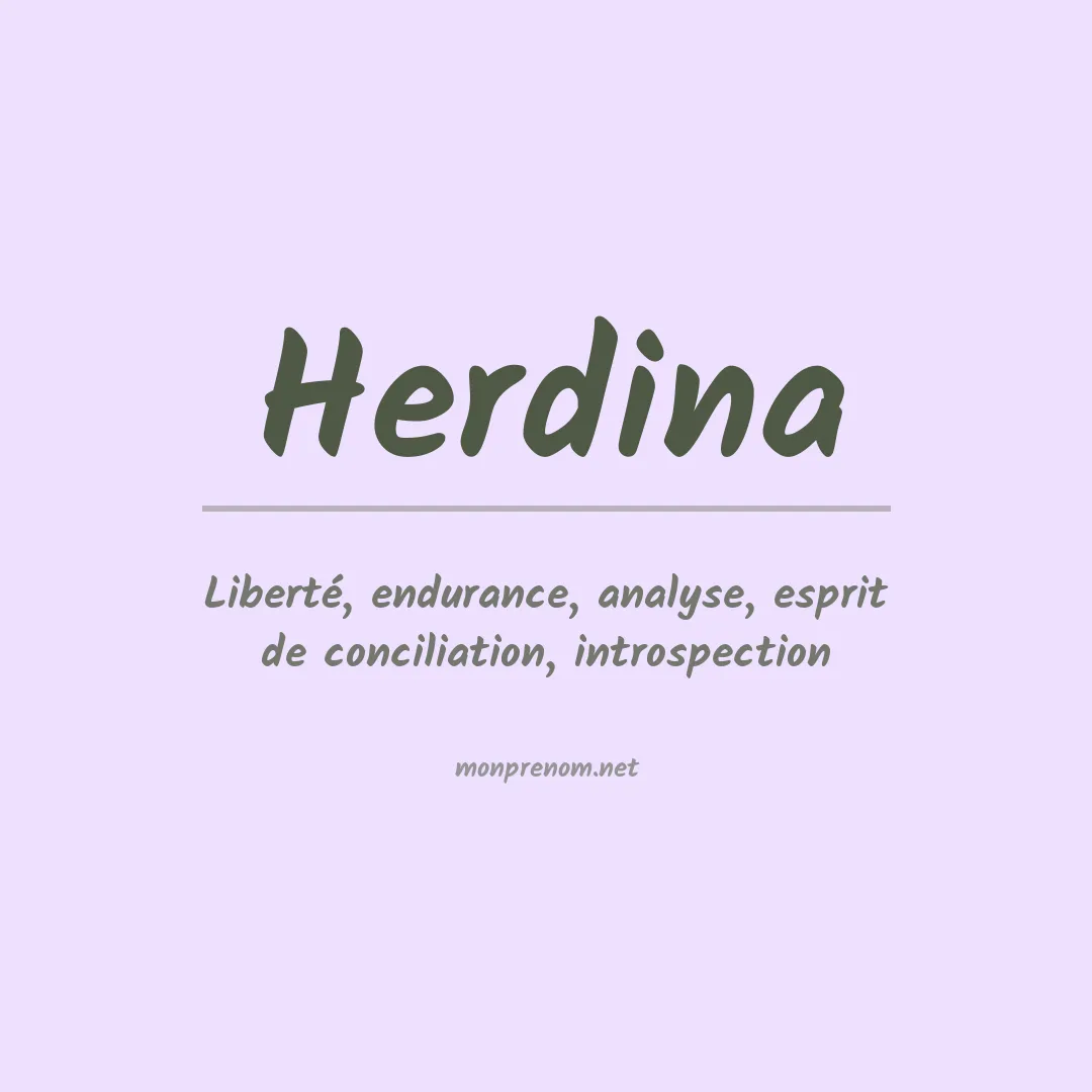Prénom Herdina