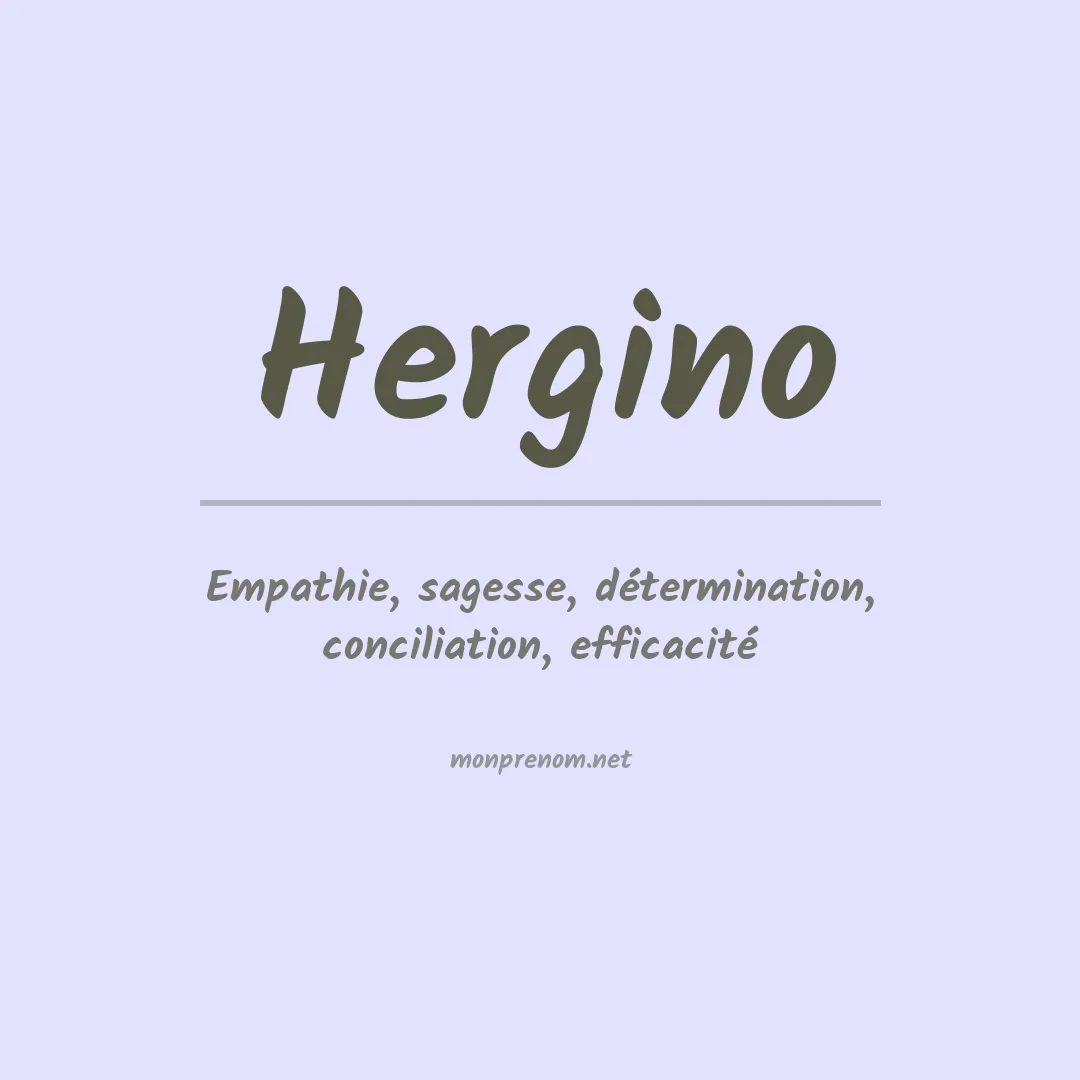 Signification du prénom Hergino