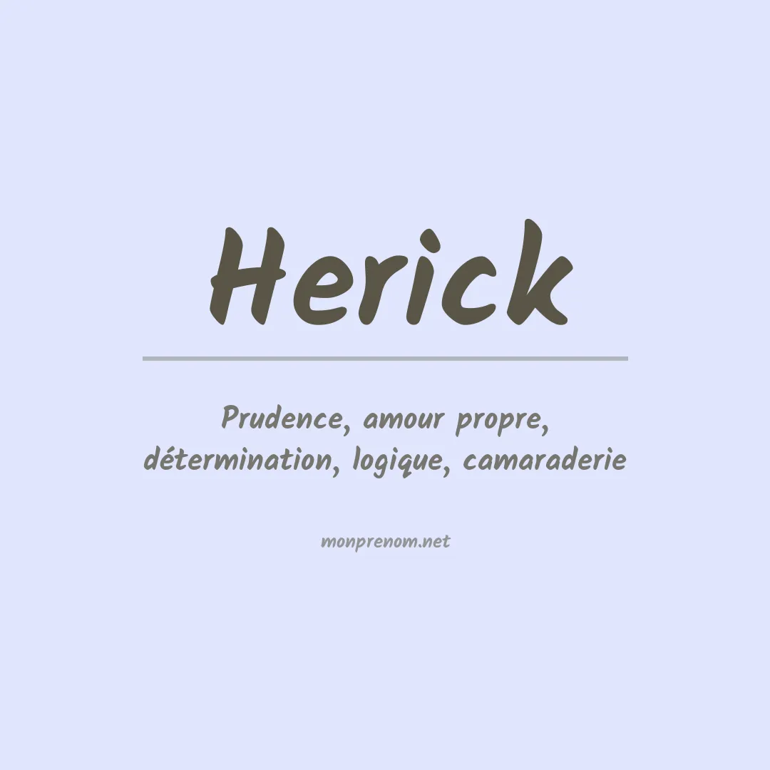 Prénom Herick