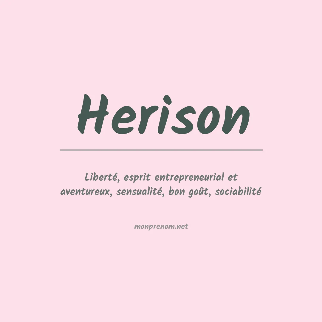 Prénom Herison
