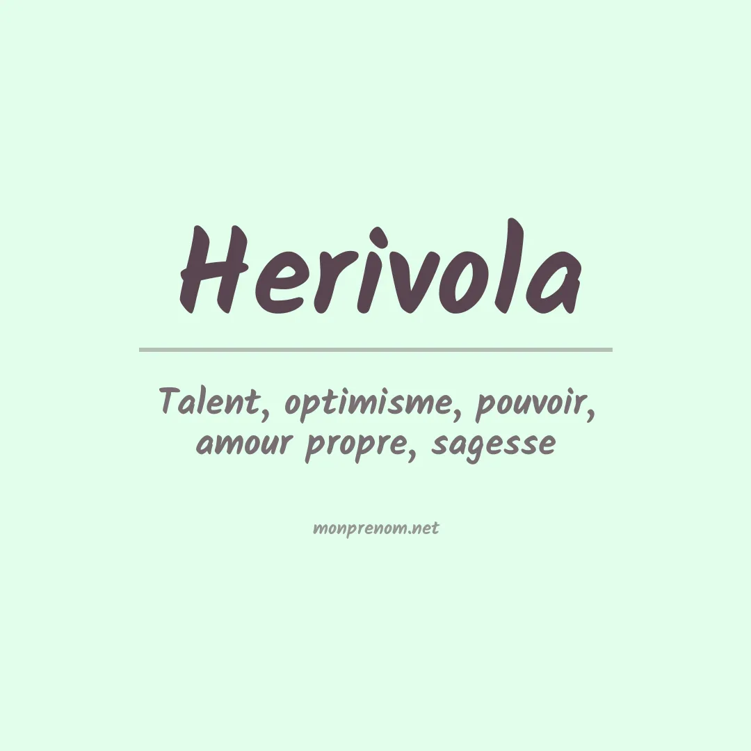 Prénom Herivola