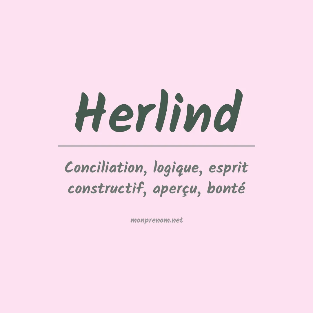 Signification du prénom Herlind