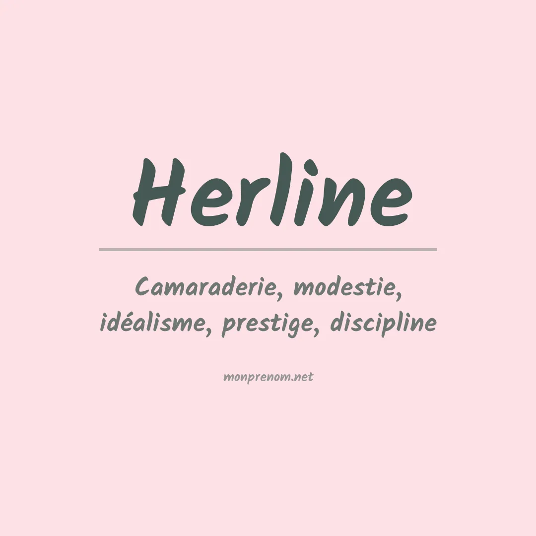 Signification du prénom Herline