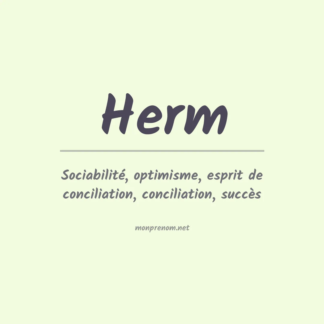 Prénom Herm